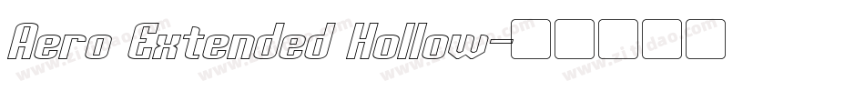 Aero Extended Hollow字体转换